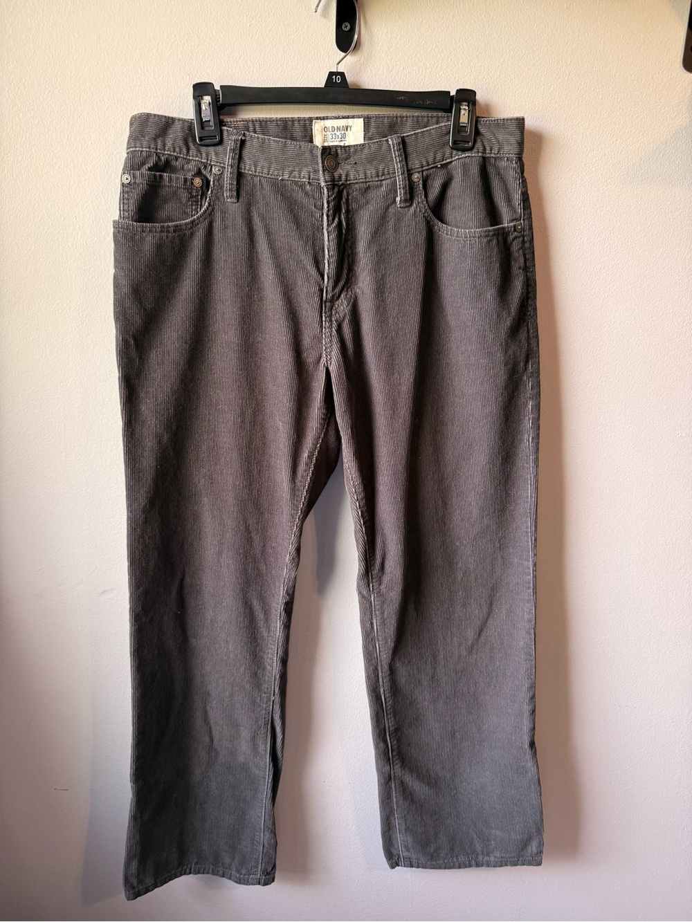 Men’s Old Navy Gray Corduroy Pants Size 33x30